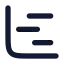 Chartgantt icon with solid rounded style