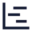 Chartgantt icon with solid sharp style