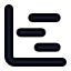 Chartgantt icon with solid standard style