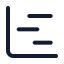 Chartgantt icon with stroke standard style