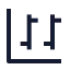 Charthighlow icon with stroke sharp style