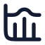 Charthistogram icon with solid rounded style