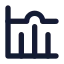 Charthistogram icon with solid standard style