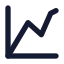 Chartlinedata icon with solid standard style
