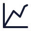 Chartlinedata icon with stroke standard style