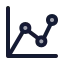 Chartlinedata icon with duotone standard style