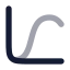 Chartlinedata icon with bulk rounded style