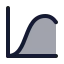 Chartlinedata icon with duotone standard style