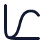 Chartlinedata icon with stroke rounded style