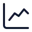 Chartline icon with duotone standard style