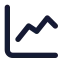 Chartline icon with solid standard style
