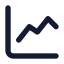 Chartline icon with solid standard style