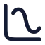 Chartmedium icon with solid rounded style