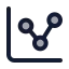 Chartnetwork icon with duotone standard style