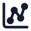 Chartnetwork icon with solid standard style