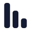 Chartnoaxescolumndecreasing icon with solid standard style