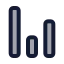 Chartnoaxescolumn icon with duotone rounded style