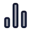 Chartnoaxescolumn icon with duotone standard style