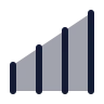 Chart No Axes Column Increasing icon preview