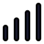 Chartnoaxescolumnincreasing icon with solid standard style