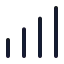 Chartnoaxescolumnincreasing icon with stroke standard style