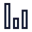Chartnoaxescolumn icon with stroke sharp style