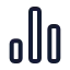 Chartnoaxescolumn icon with stroke standard style