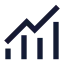 Chartnoaxescombined icon with solid sharp style