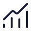 Chartnoaxescombined icon with stroke rounded style