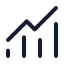 Chartnoaxescombined icon with stroke standard style