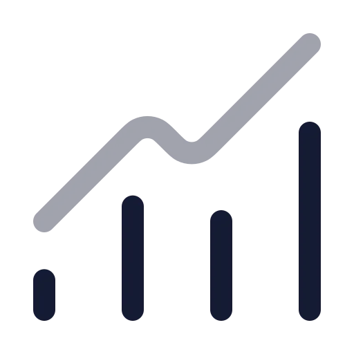 Chart No Axes Combined Icon in Twotone Rounded style
