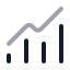 Chartnoaxescombined icon with twotone rounded style