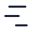 Chartnoaxesgantt icon with stroke rounded style