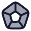Chartradar icon with duotone rounded style