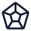 Chartradar icon with stroke standard style