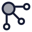Chartrelationship icon with duotone rounded style
