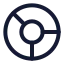 Chartring icon with stroke sharp style