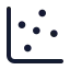 Chartscatter icon with duotone standard style