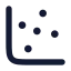 Chartscatter icon with solid rounded style