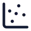 Chartscatter icon with solid standard style