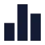 Chart icon with solid sharp style