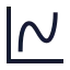 Chartspline icon with stroke sharp style