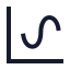 Chartspline icon with stroke sharp style