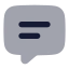Chat icon with bulk rounded style