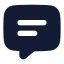 Chat icon with solid rounded style