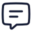 Chat icon with stroke standard style