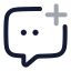 Chatadd icon with twotone rounded style