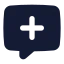 Chatadd icon with solid standard style
