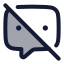 Chatblocked icon with duotone rounded style