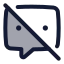 Chatblocked icon with duotone standard style